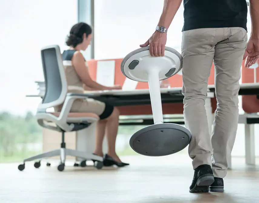 Adjustable office stool