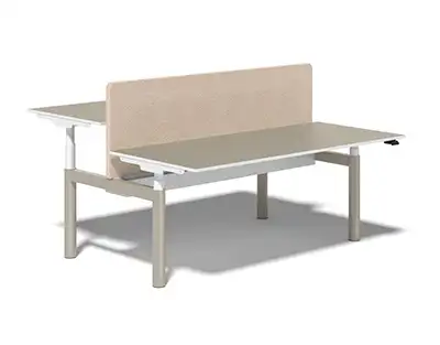 Nuvola bench desk single divider low