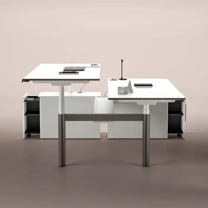 Nuvola height-adjustable bench desk