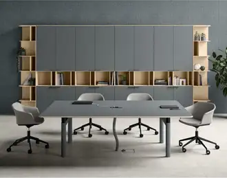 Nuvola meeting table in blue