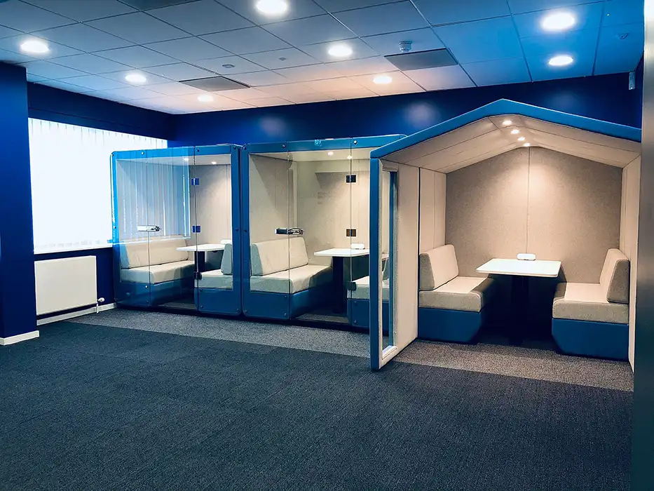 Cuddle pods and bespoke meeting booth