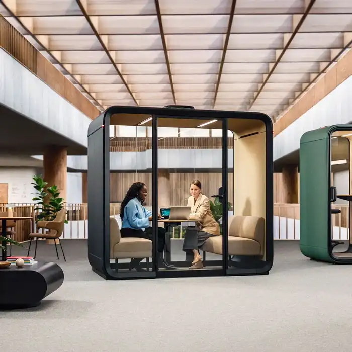 Framery Four Office Pod Framery Four Pod with Framery One phone pod