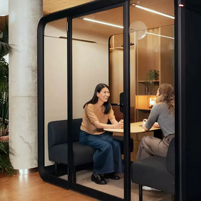 Framery Four Office Pod Framery Four Pod with Framery One phone pod