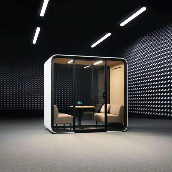 Framery Four Office Pod Framery Four Pod with Framery One phone pod