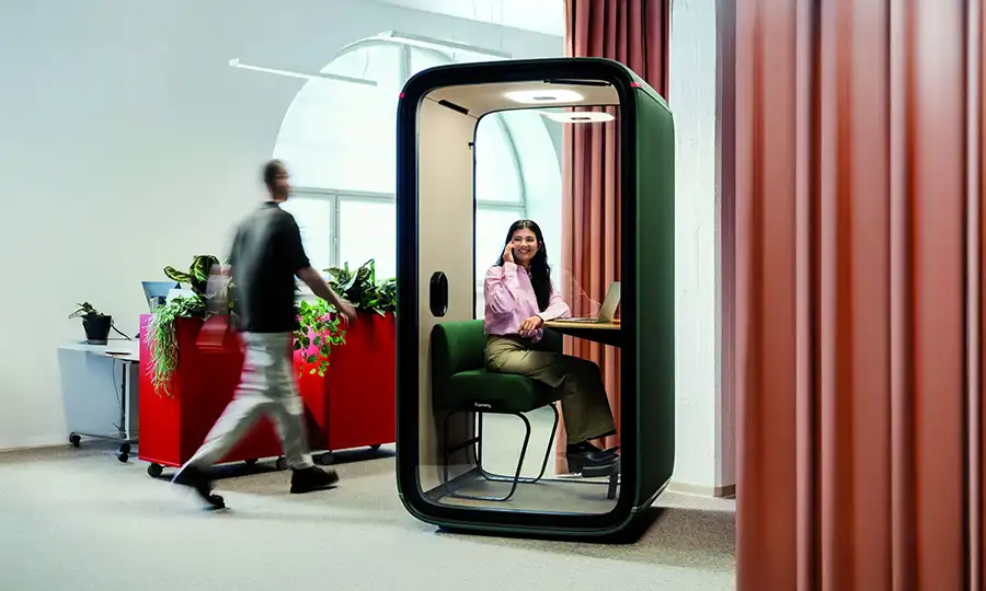 Framery One Lounge Pod Framery One Lounge Office Pod with chair