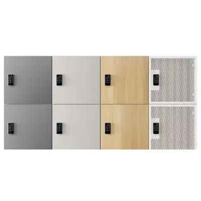 Locker door finishes