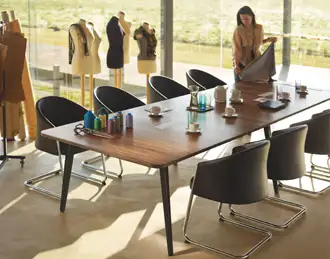 Elegant minimal boardroom table