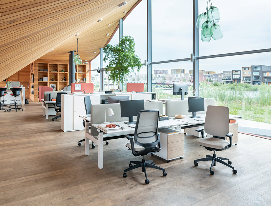 SE Flex swivel chairs in contemporary office